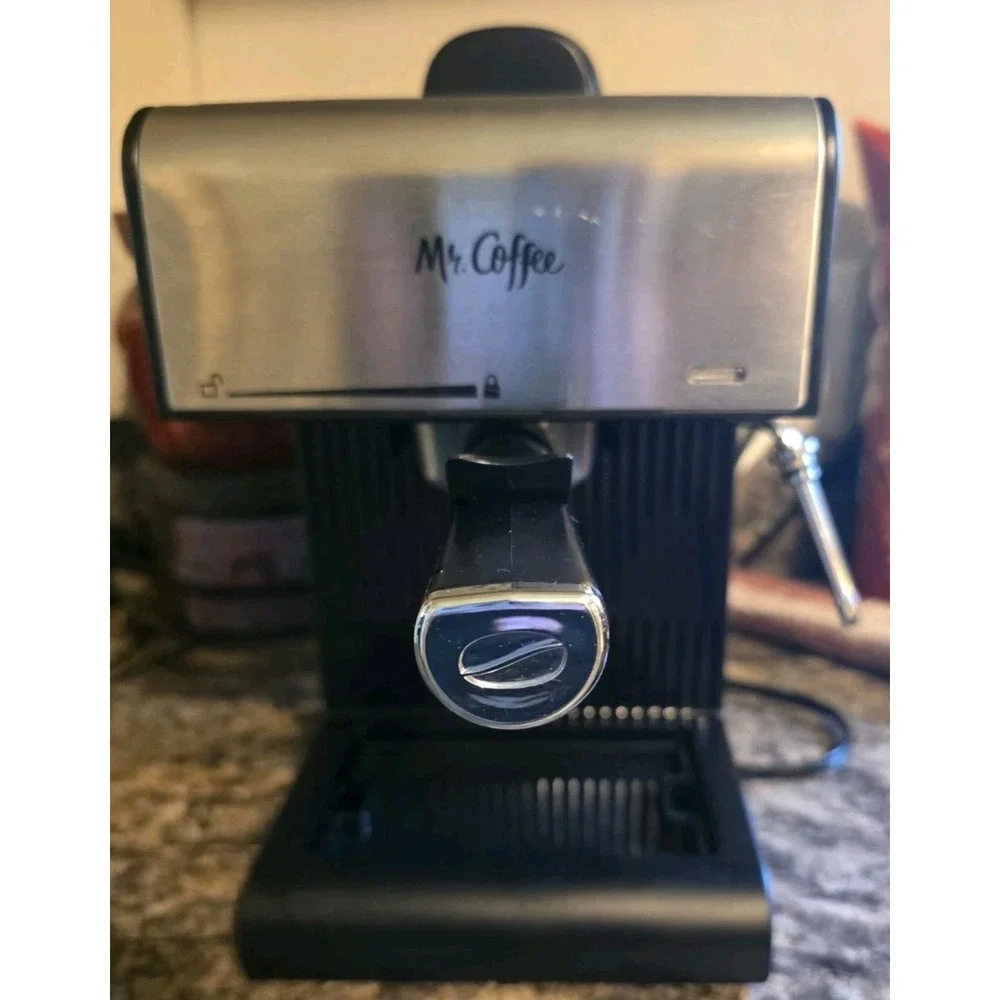 Mr. Coffee BVMC-ECM170 Espresso Cappuccino Latte Maker Tested Steam Wand EUC